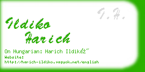 ildiko harich business card